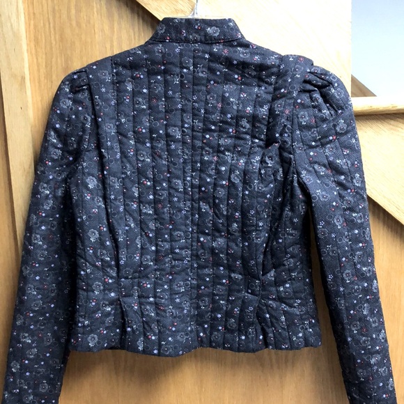 Women’s Vintage Cleveland Street jacket. Black with floral pattern. Small - Picture 5 of 5